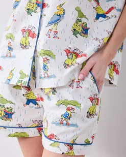 Short PJ Set in Spring Showers