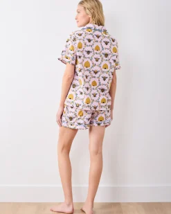 Short PJ Set in Sweet Bee