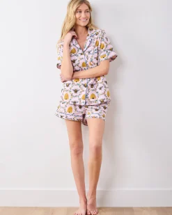 Short PJ Set in Sweet Bee
