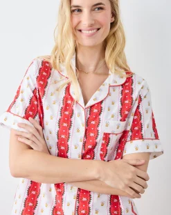 Short PJ Set in Sweetheart Stripes