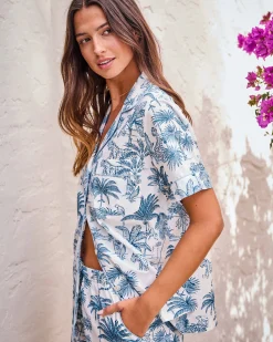 Short PJ Set in Tropical Toile