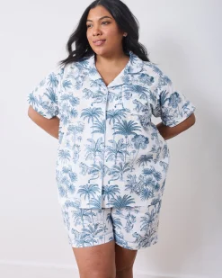 Short PJ Set in Tropical Toile