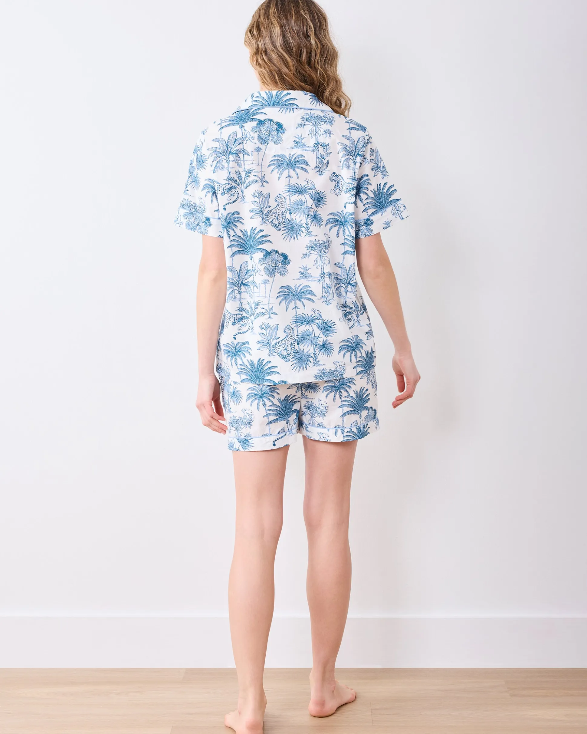Short PJ Set in Tropical Toile