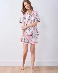 Short PJ Set in Tulip Trail