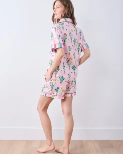 Short PJ Set in Tulip Trail