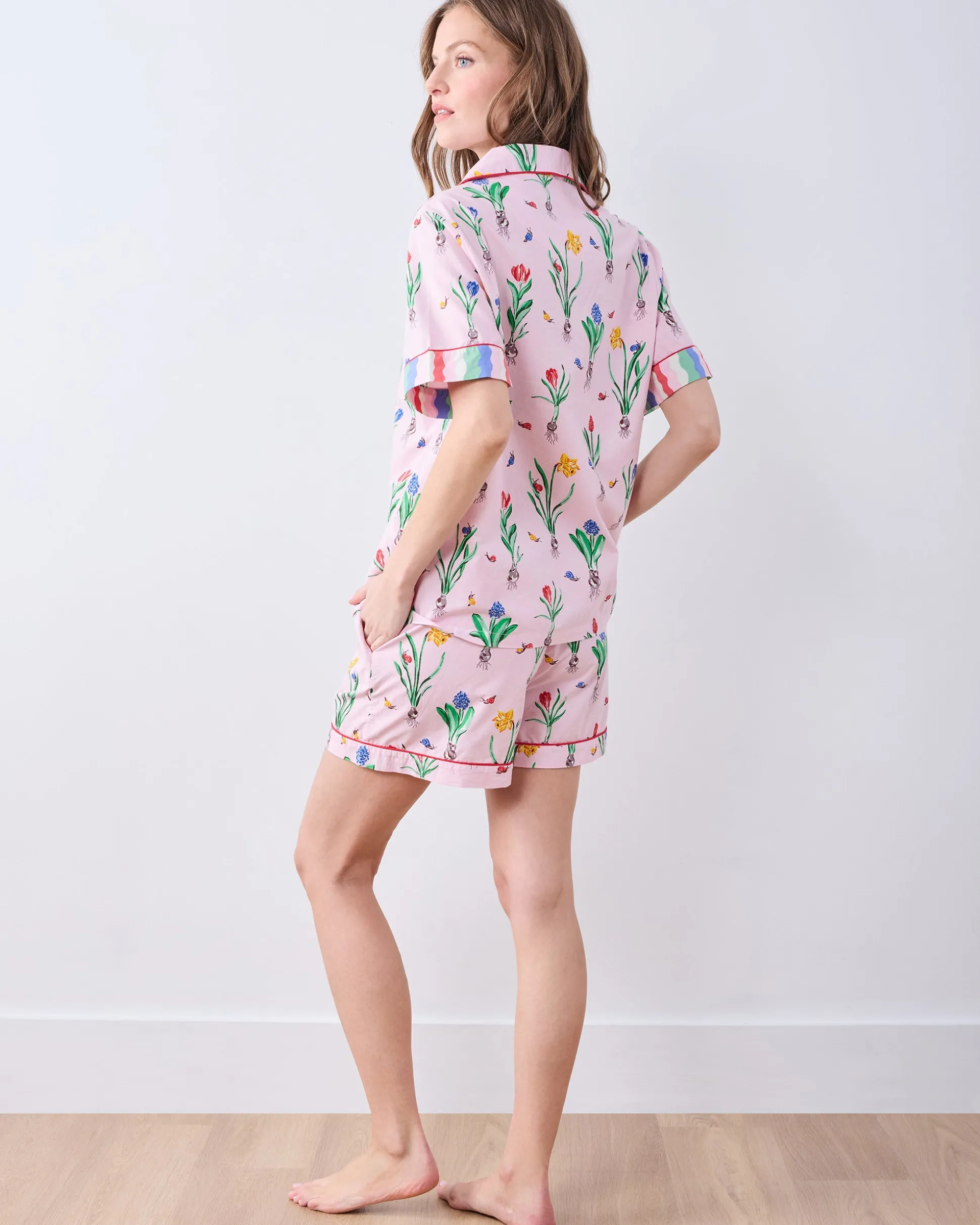 Short PJ Set in Tulip Trail