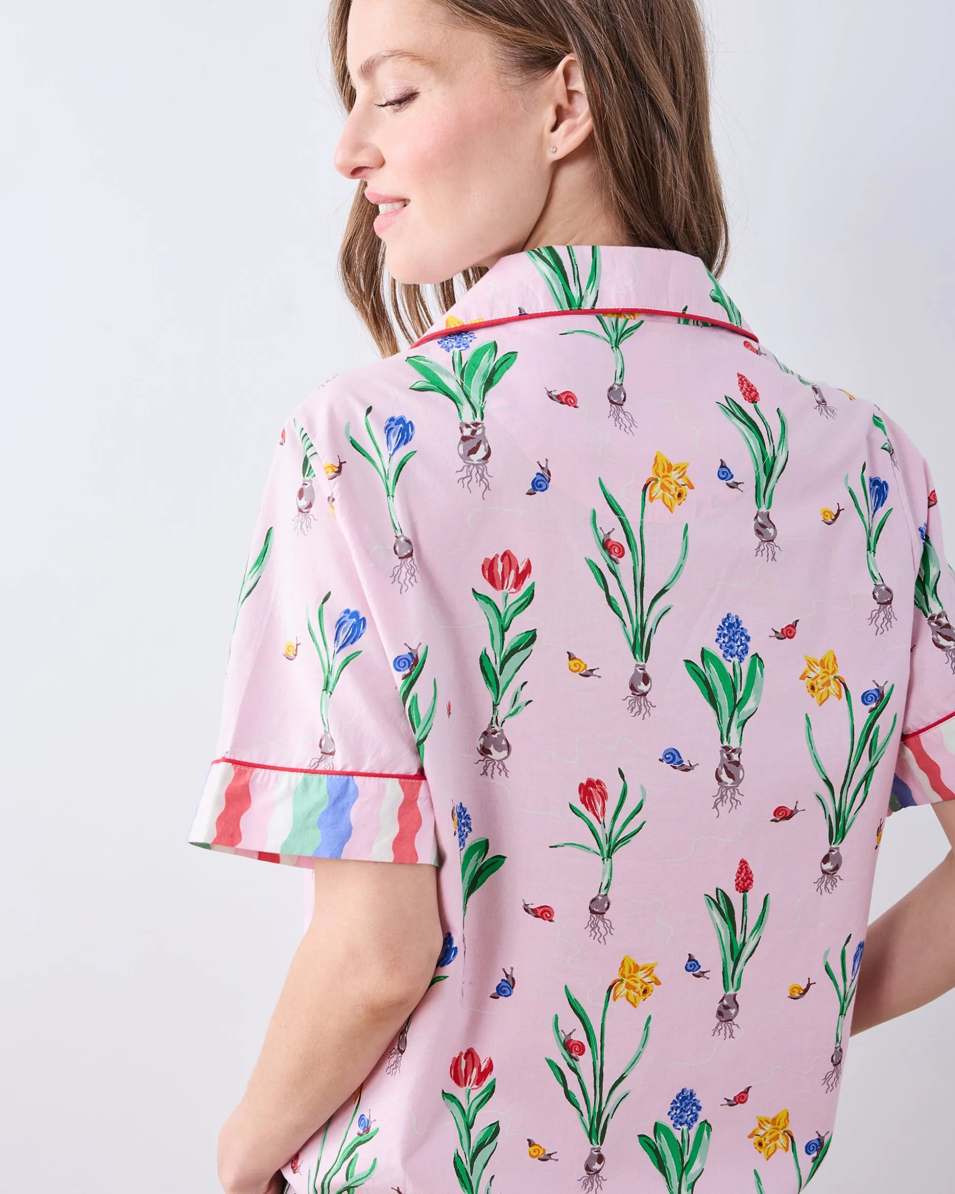 Short PJ Set in Tulip Trail