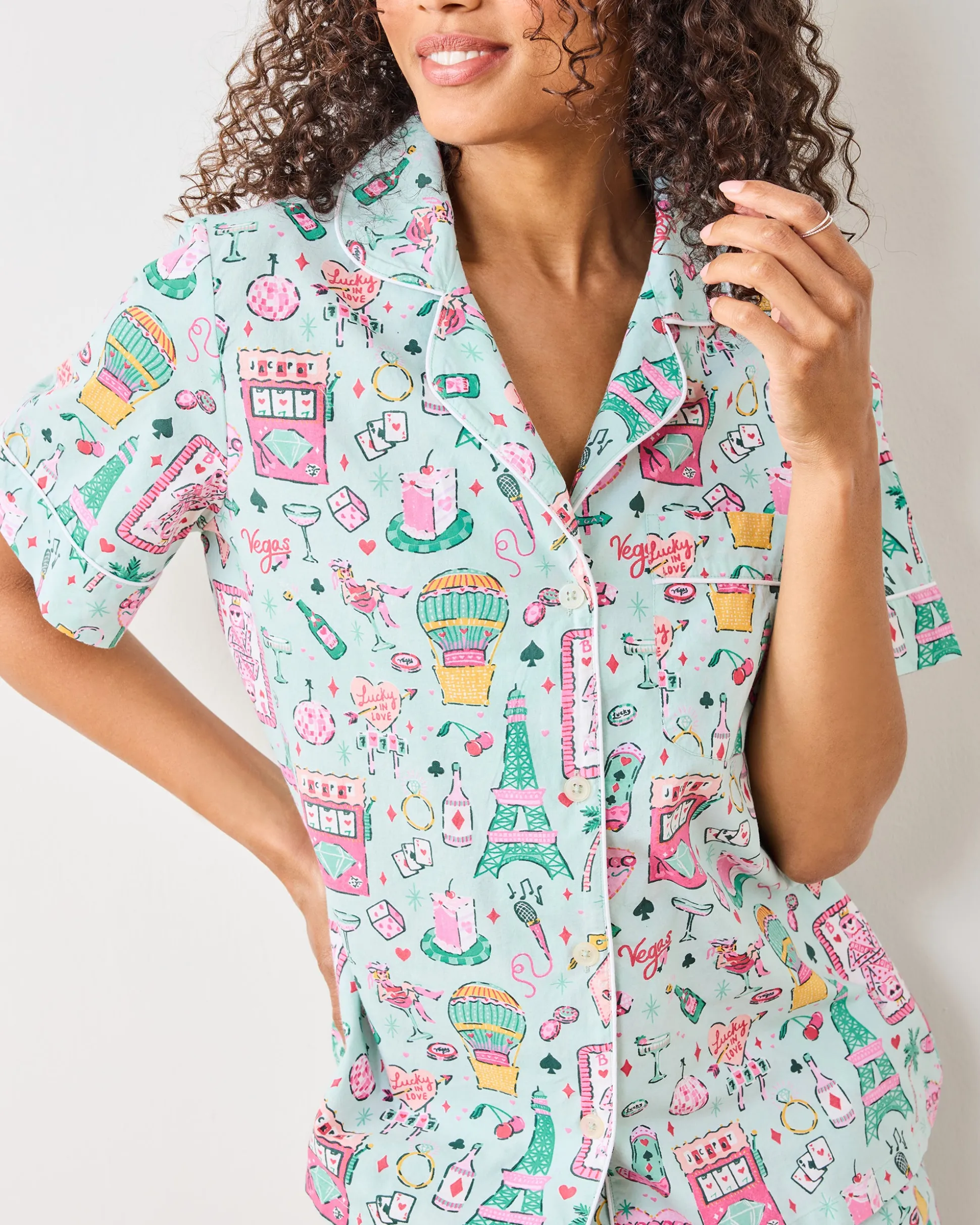 Short PJ Set in Viva Las Vegas