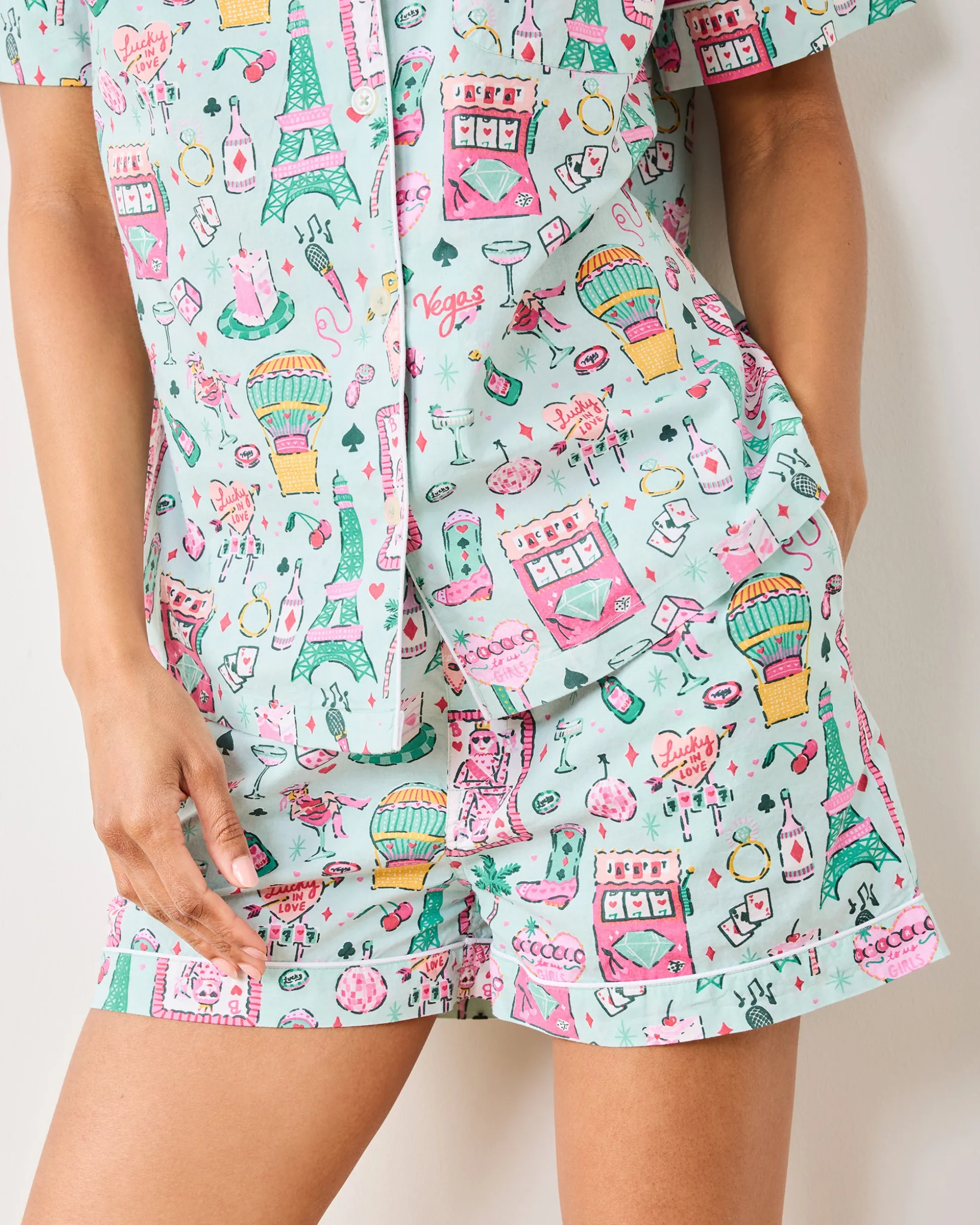 Short PJ Set in Viva Las Vegas