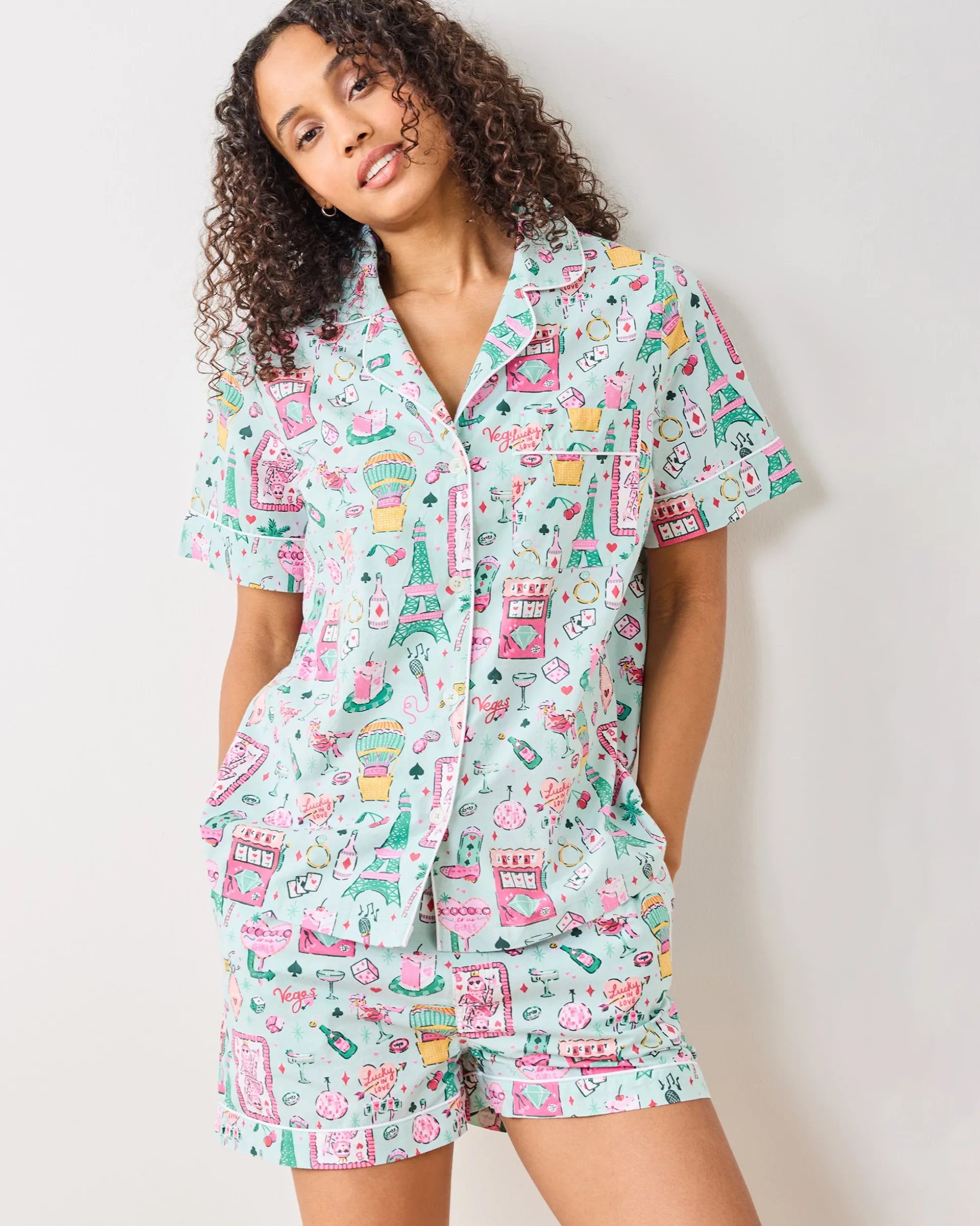 Short PJ Set in Viva Las Vegas