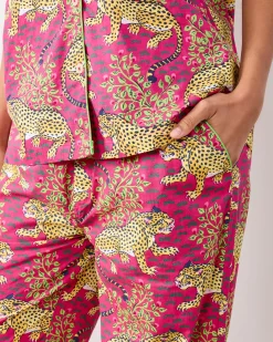 Short Sleeve Top & Long Pants Set in Bagheera