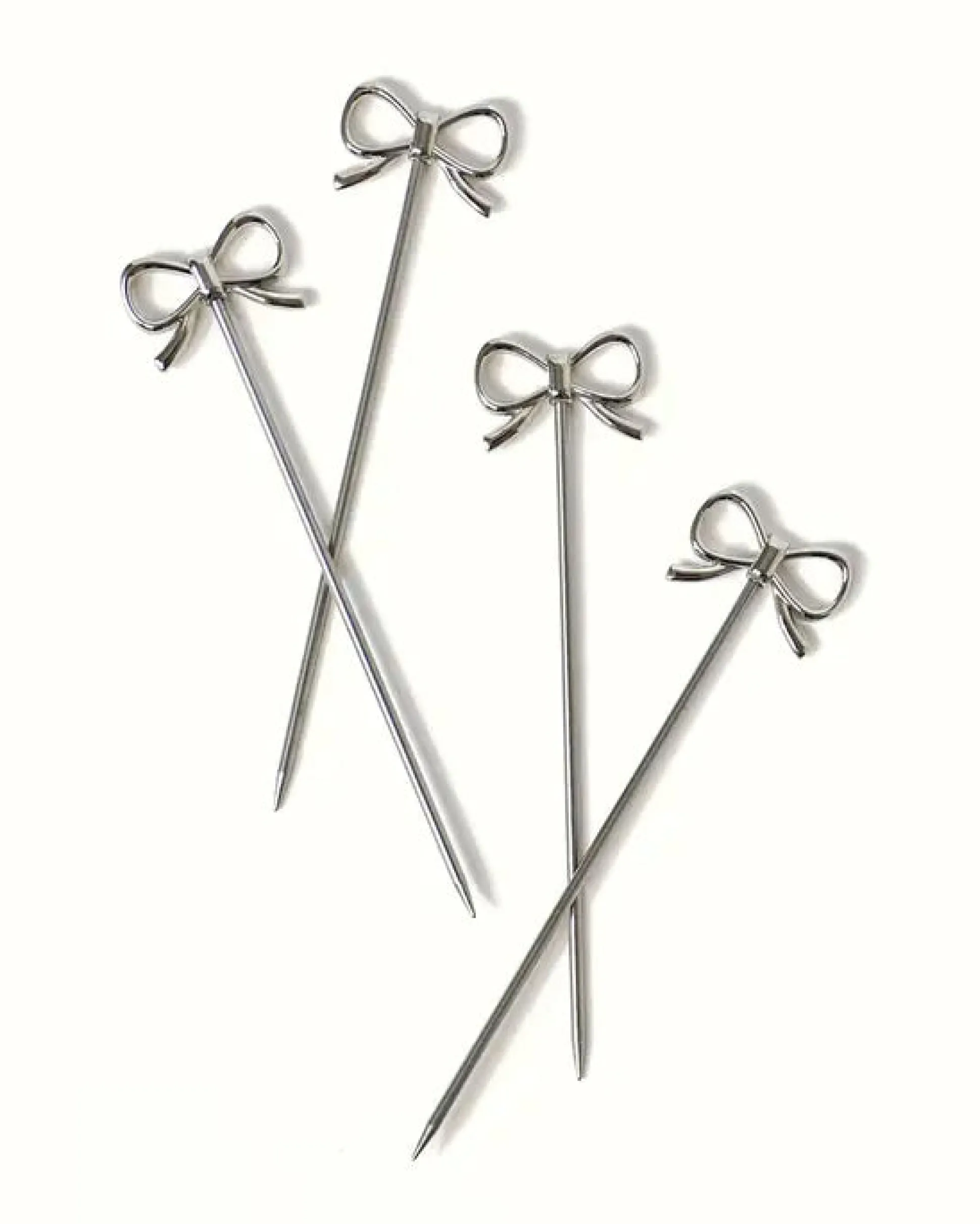 Silver Bow Cocktail Picks in House of Gleason