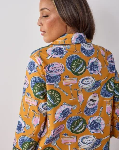 Sleep Shirt in Champagne & Caviar