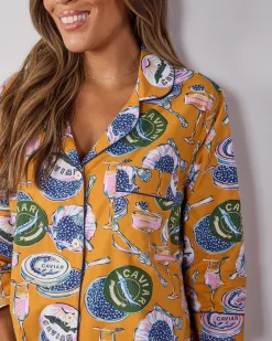 Sleep Shirt in Champagne & Caviar