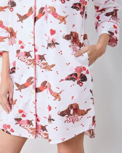 Sleep Shirt in Dachshund Date