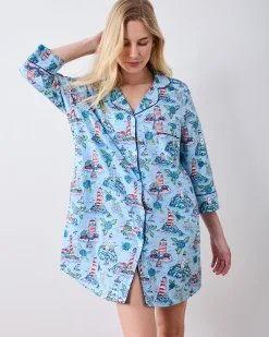 Sleep Shirt in Lighthouse Keeper