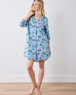 Sleep Shirt in Lighthouse Keeper