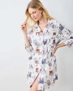 Sleep Shirt in Paris Getaway