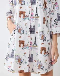 Sleep Shirt in Paris Getaway