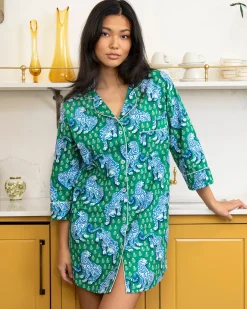 Sleep Shirt in Tiger Queen