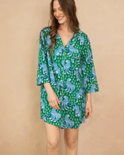 Sleep Shirt in Tiger Queen