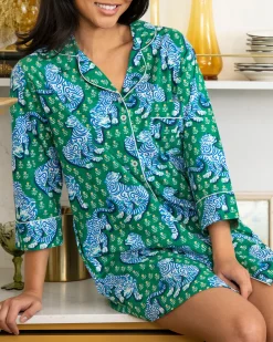 Sleep Shirt in Tiger Queen