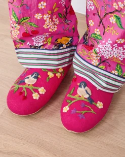 Slippers in Bird & Blossom
