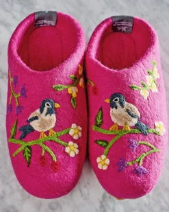 Slippers in Bird & Blossom