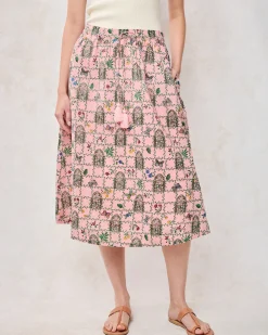 Sofia Skirt in Gilded Greenhouse