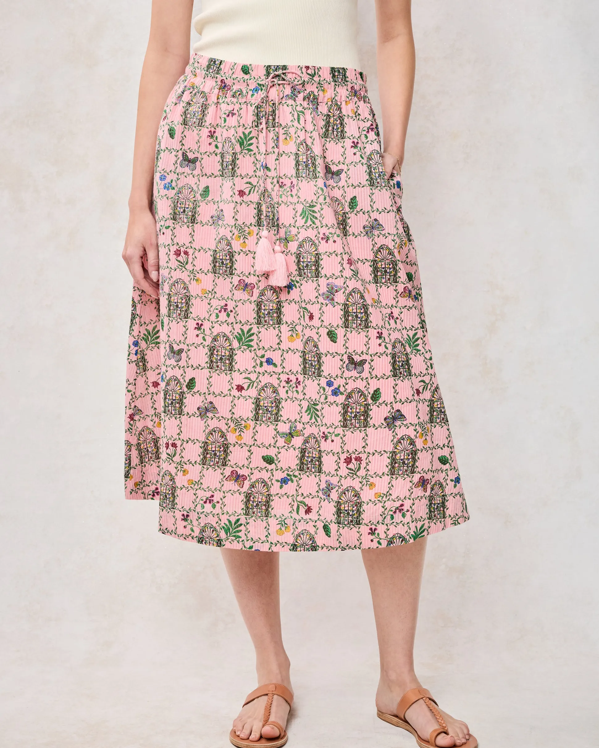 Sofia Skirt in Gilded Greenhouse