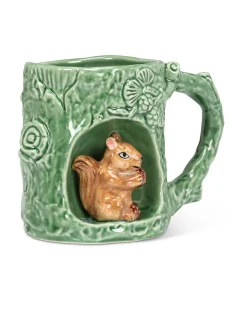 Squirrel Mug in Green Combo