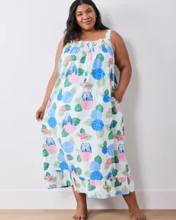 Star Lit Sky Nightgown in Hydrangea Honeymoon