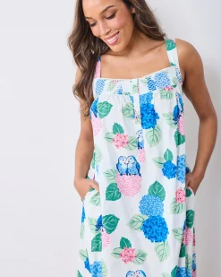 Star Lit Sky Nightgown in Hydrangea Honeymoon