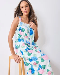 Star Lit Sky Nightgown in Hydrangea Honeymoon