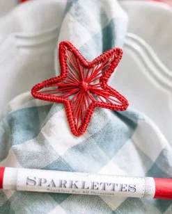 Star Napkin Ring in Red