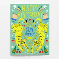Stay Golden Birthday Card in Olive & Company