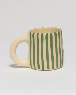 Striped Mug in Green