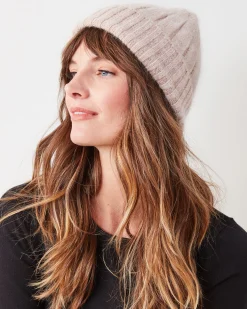 Super Soft Angora Beanie in Beige