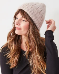 Super Soft Angora Beanie in Beige
