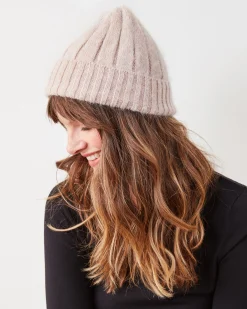 Super Soft Angora Beanie in Beige