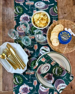 Table Runner in Champagne & Caviar