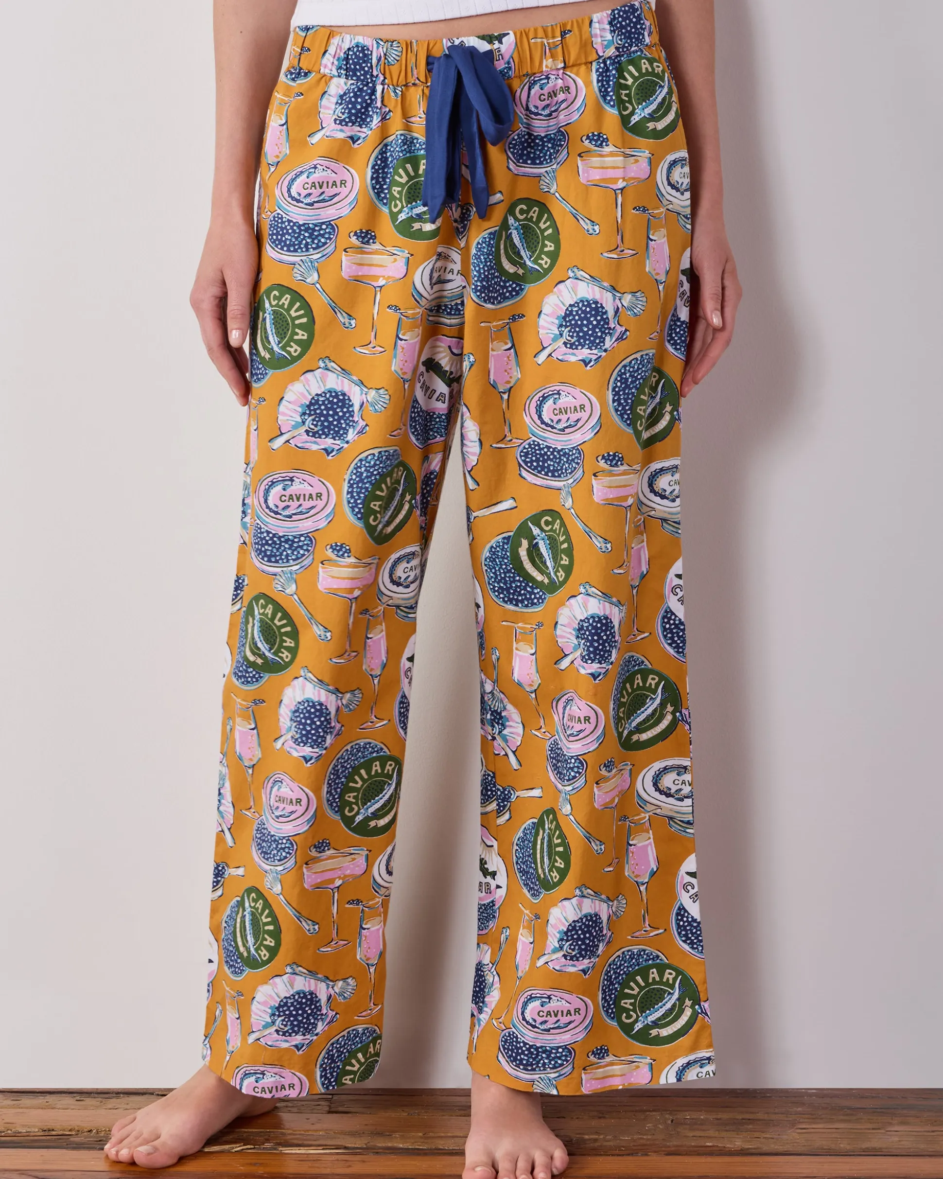 Tall Astrid PJ Pant in Champagne & Caviar
