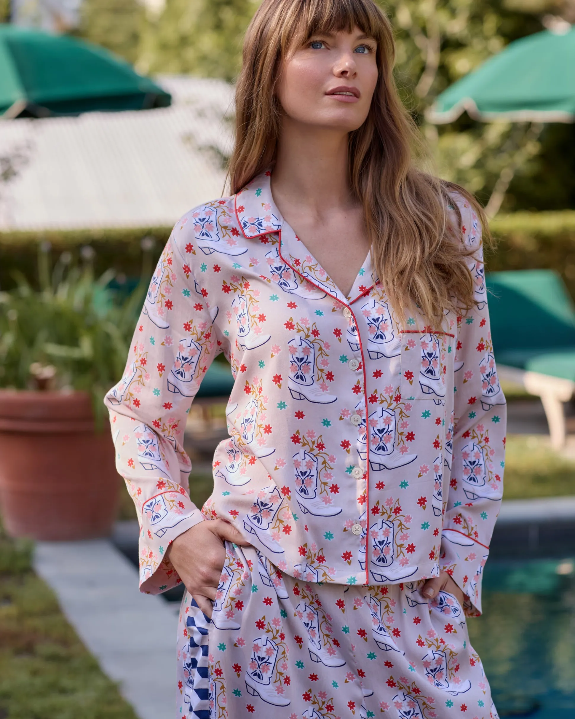 Tall Eco Satin Asbury Set in Rhinestone Cowgirl