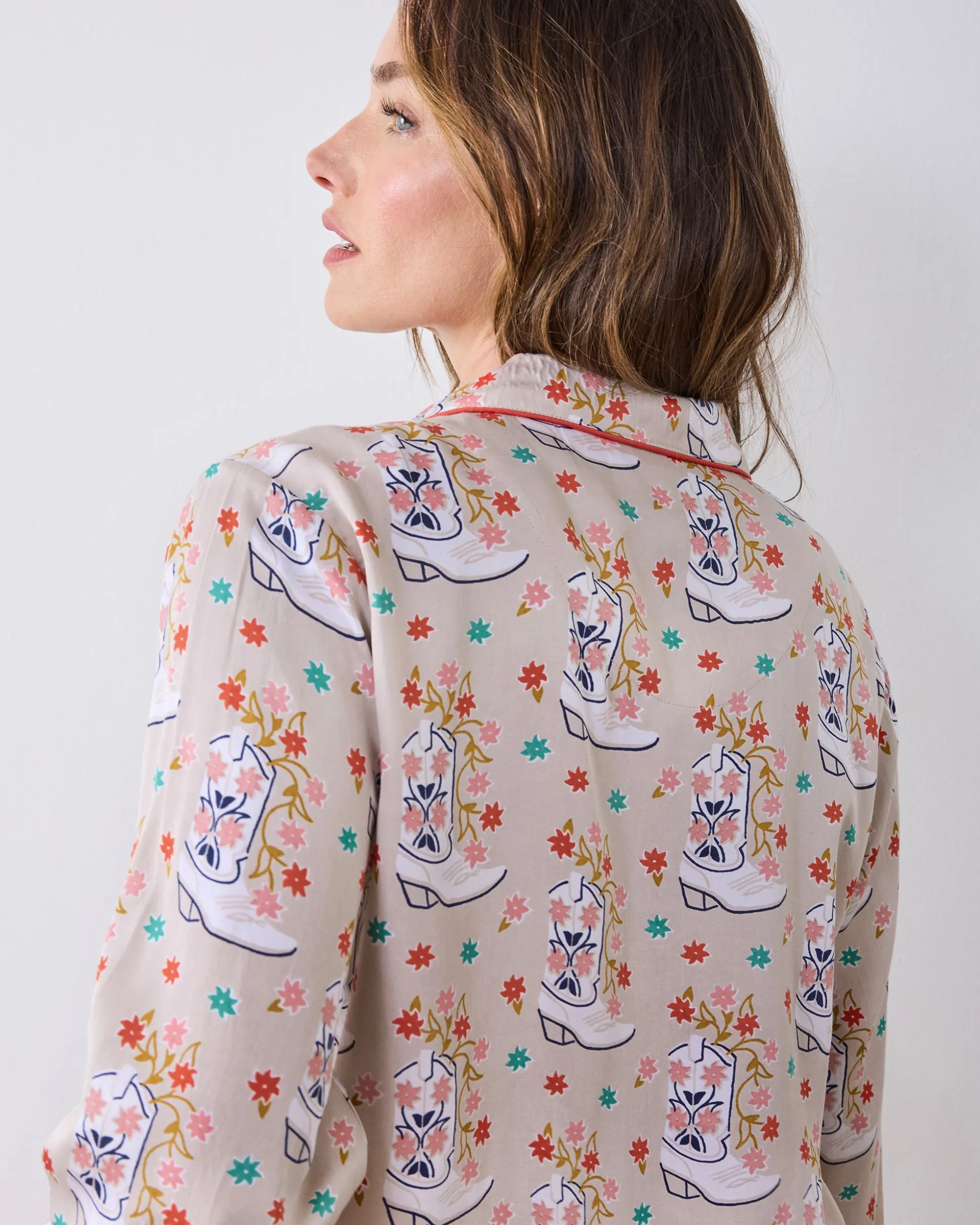 Tall Eco Satin Asbury Set in Rhinestone Cowgirl