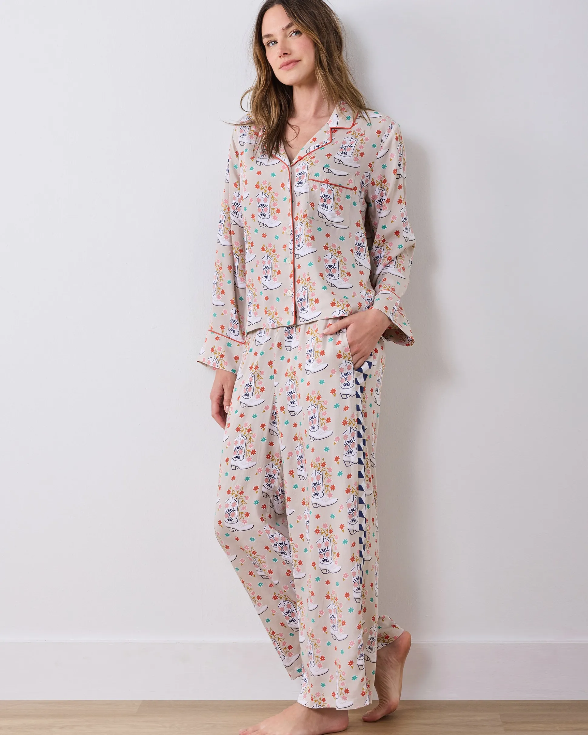Tall Eco Satin Asbury Set in Rhinestone Cowgirl