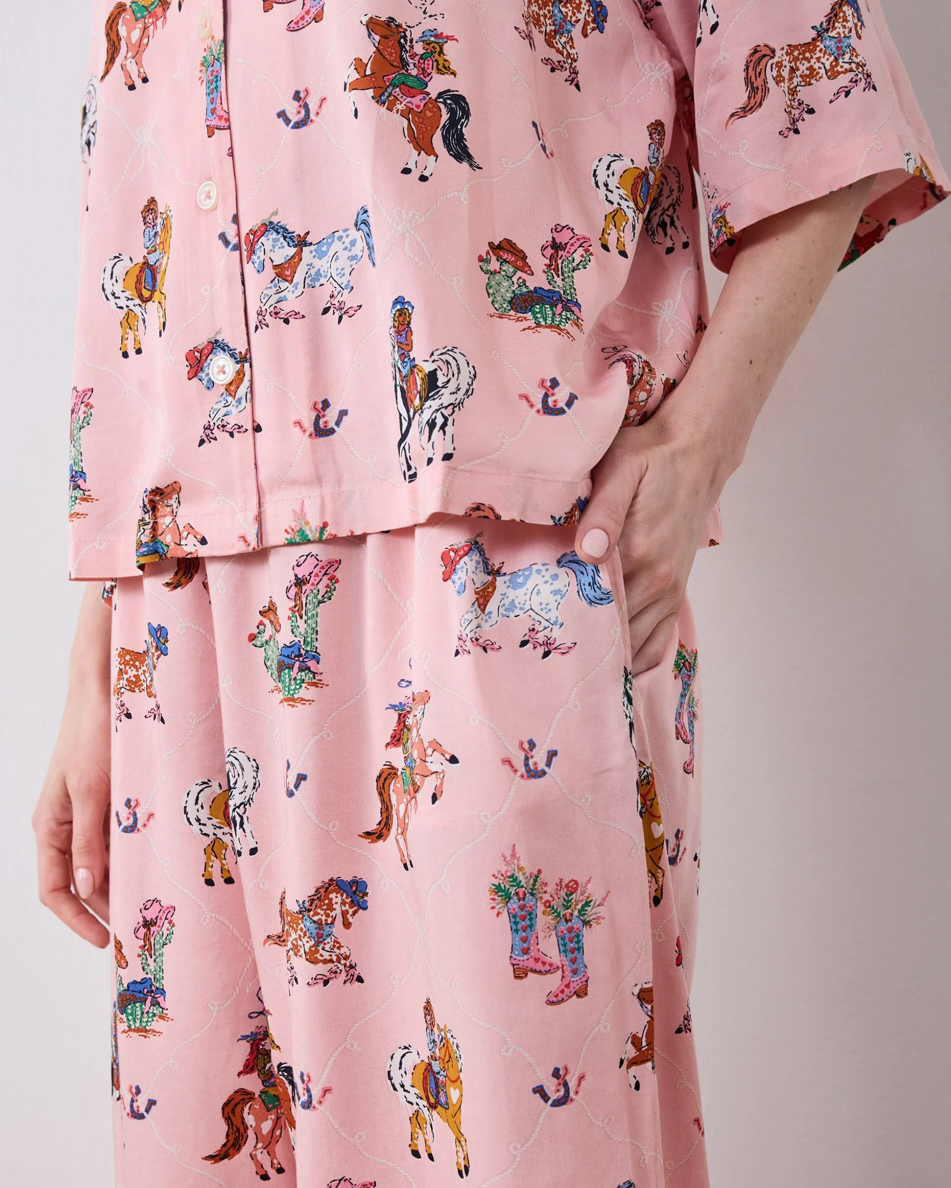 Tall Eco Satin Wildest Dreams Set in Cowgirl Chic