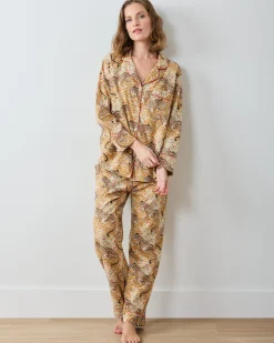 Tall Lightweight Flannel Long PJ Set in Bagheera