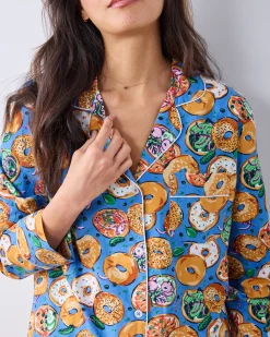 Tall Long PJ Set in Bagels & Schmear