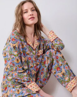 Tall Long PJ Set in Bee Tapestry
