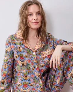Tall Long PJ Set in Bee Tapestry